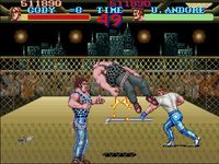 une photo d'Ã©cran de Final Fight sur Nintendo Super Nes